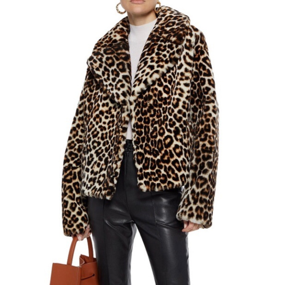 NWT - A.L.C. Leopard Grant Shearling Jacket